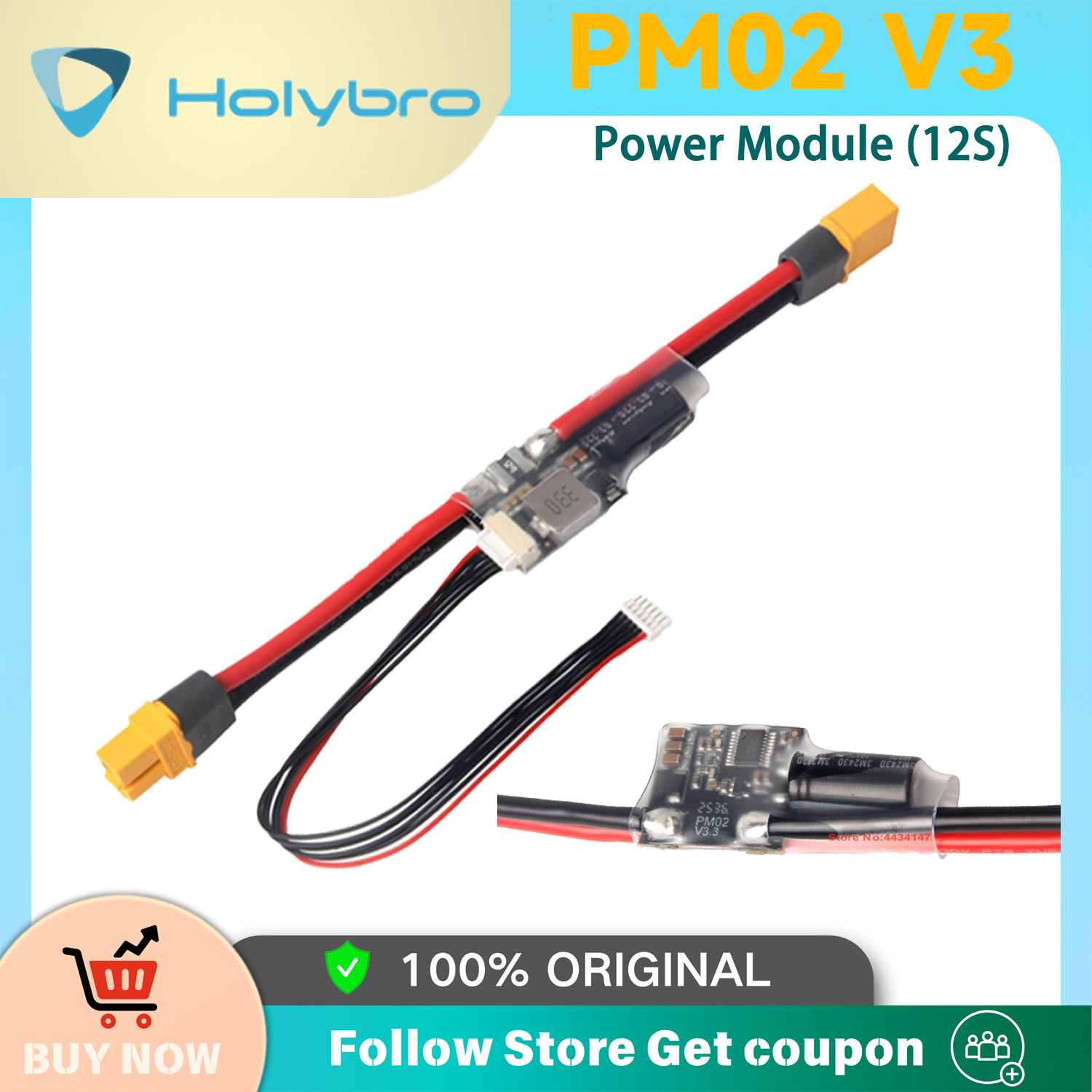 Holybro PM02D Power Module 2S- - đánh giá và giá Drone Kit Hexacopter